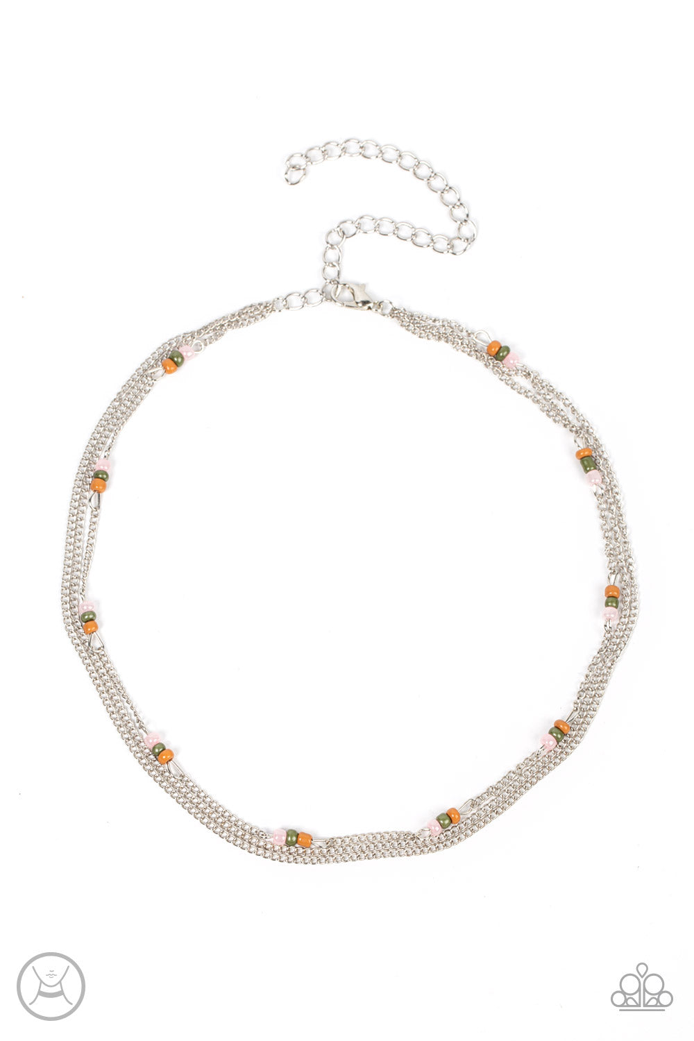 Paparazzi Bountifully Beaded - Multi Choker Necklace