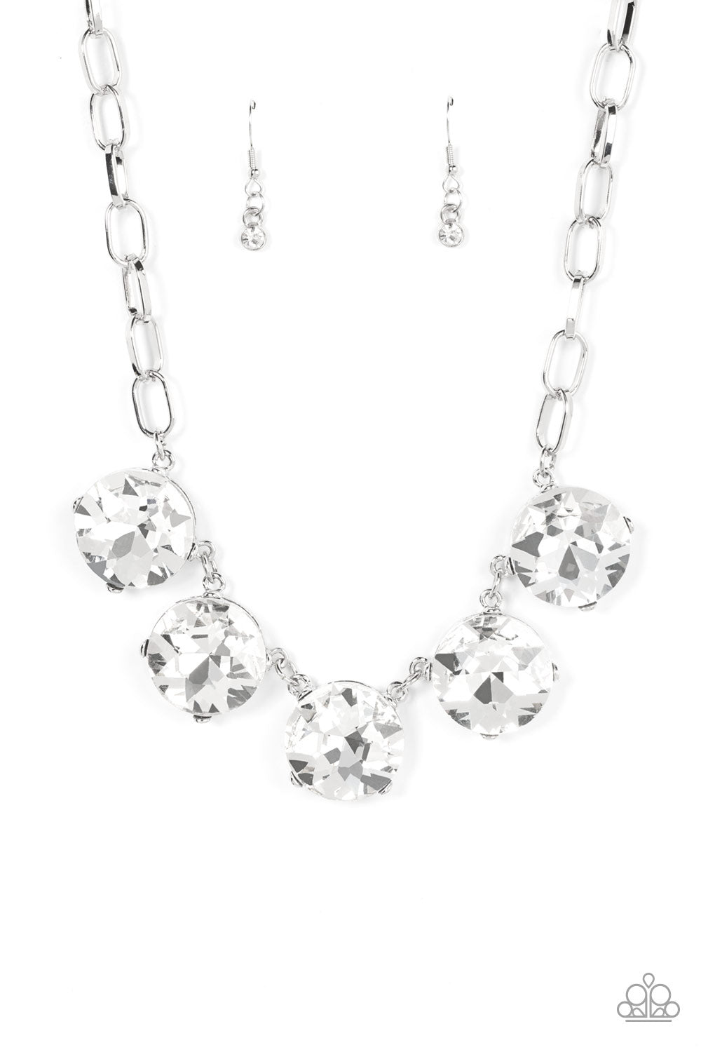 Limelight Luxury - White Necklace 