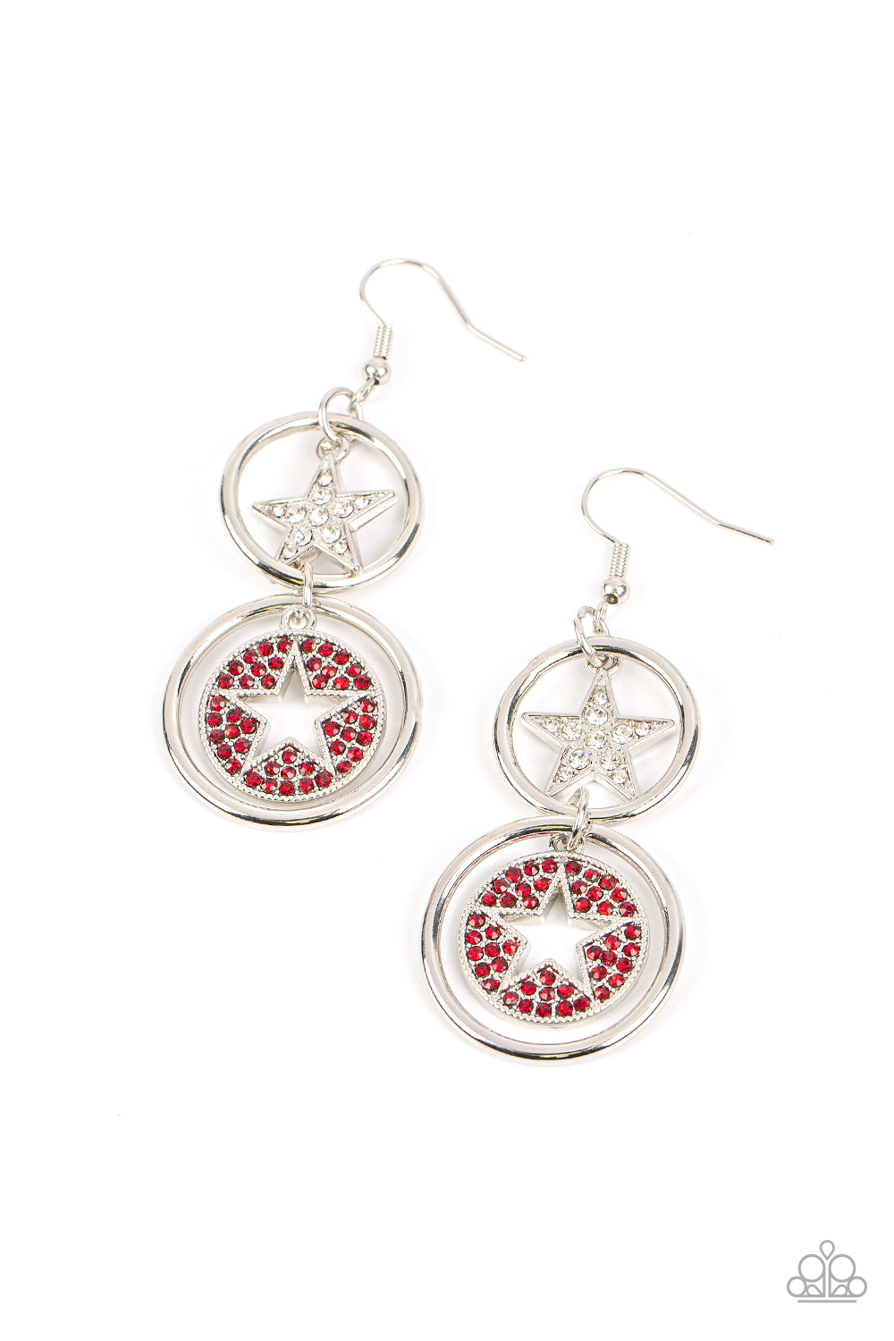 Liberty and SPARKLE for All - Red Earring