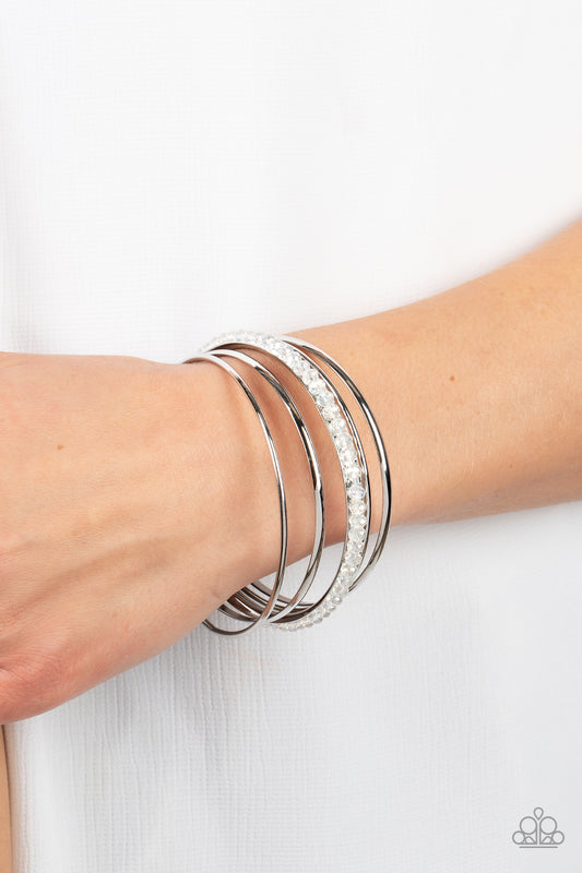 Prismatic Pizazz - White Bracelet