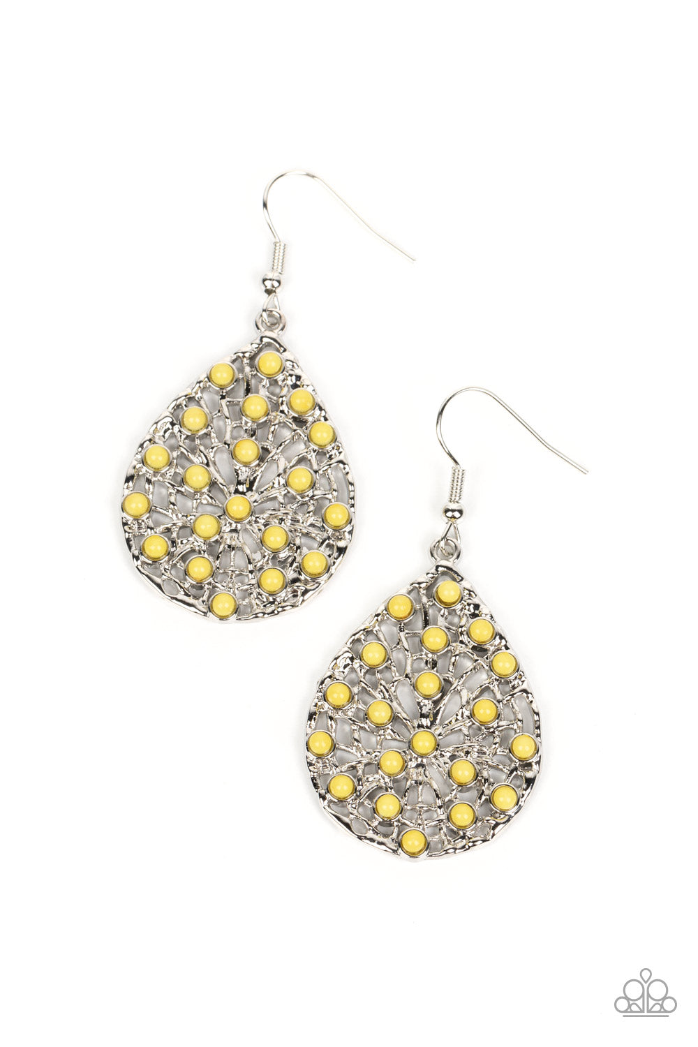 Botanical Berries - Yellow Earrings