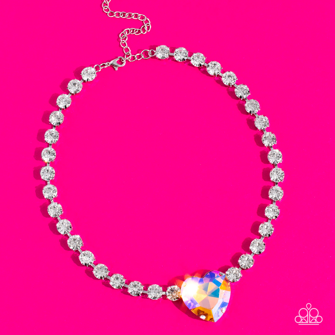 Heart in My Throat - Orange Choker