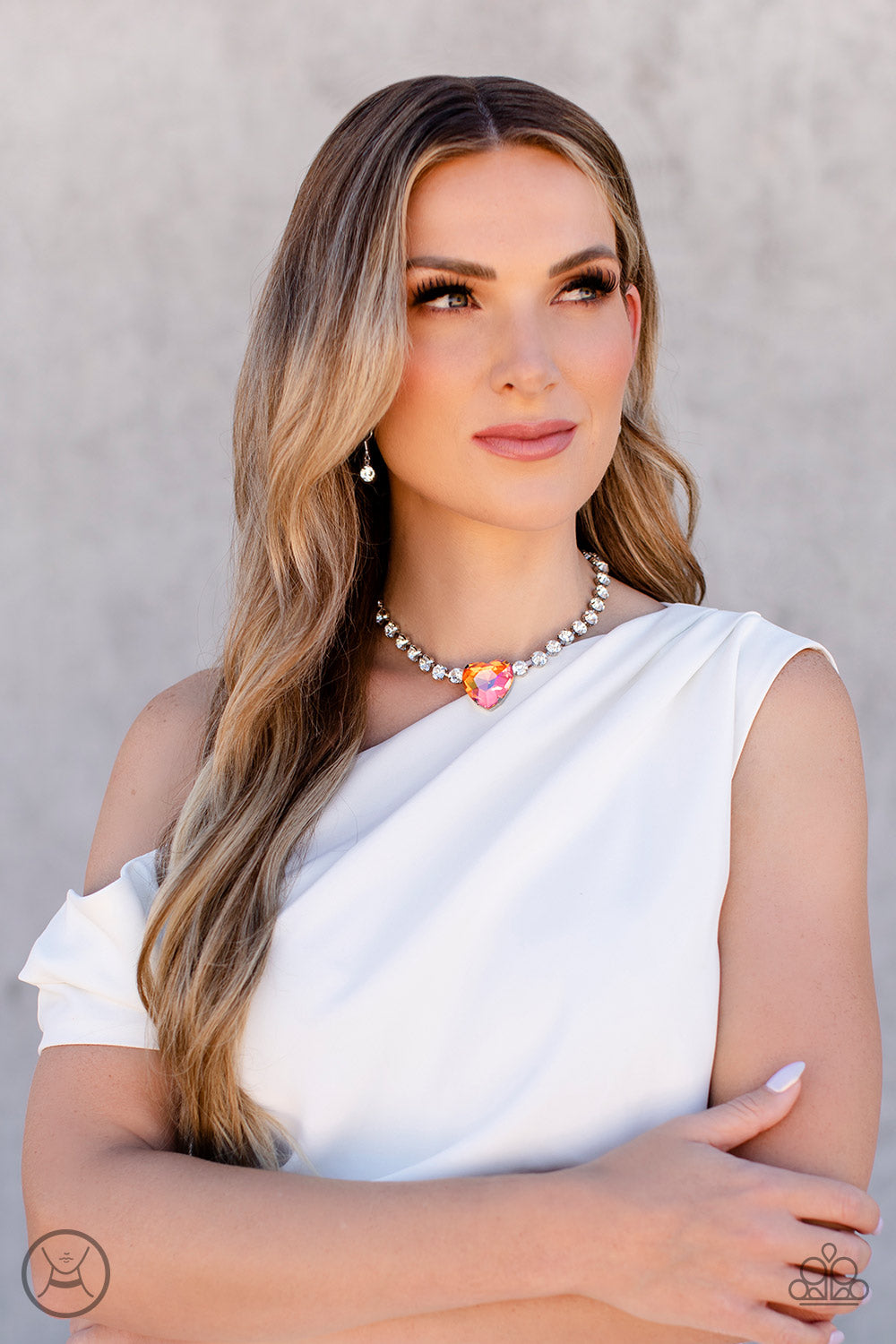 Heart in My Throat - Orange Choker