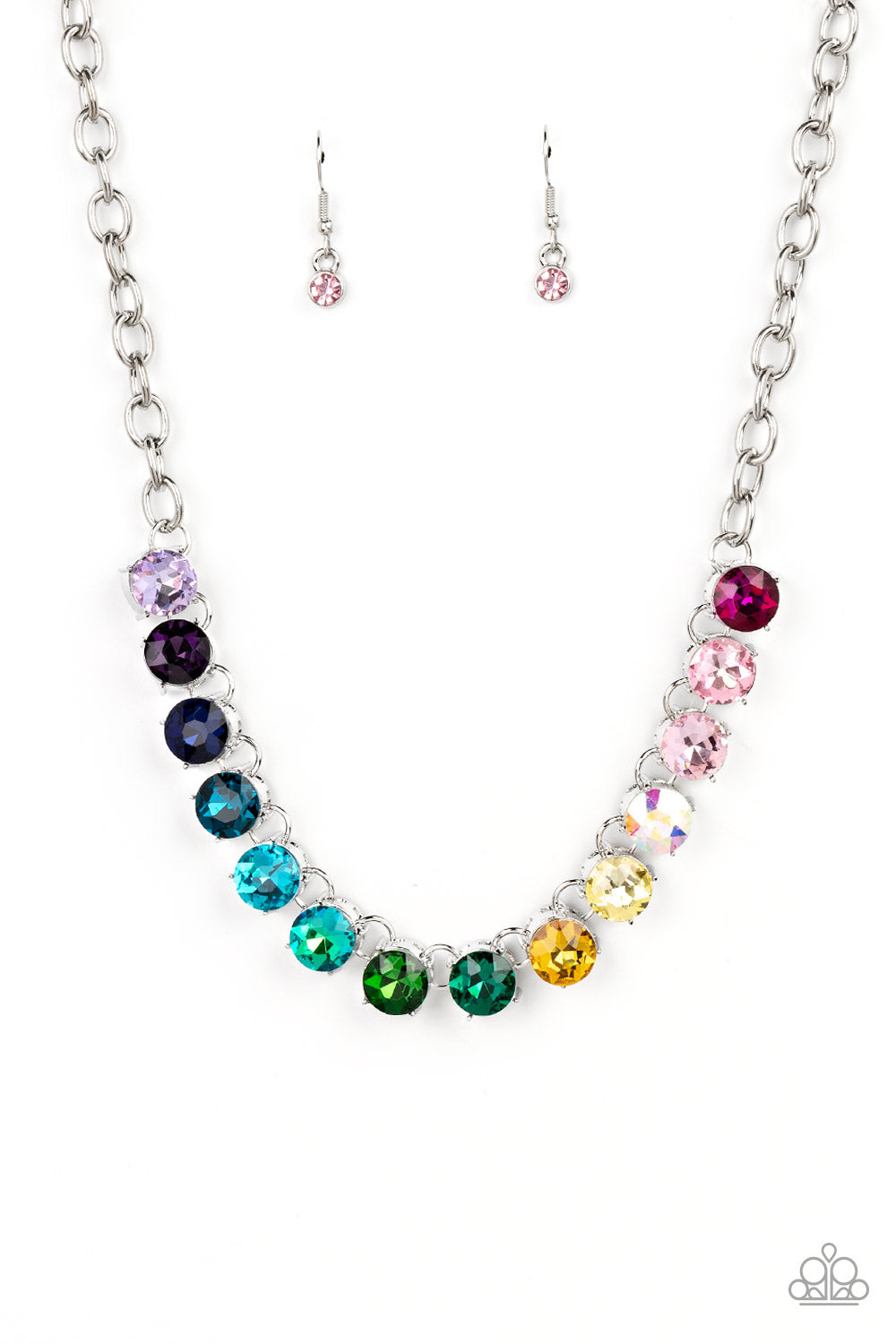 Rainbow Resplendence - Multi Necklace - Life of The Party Exclusive June 2022