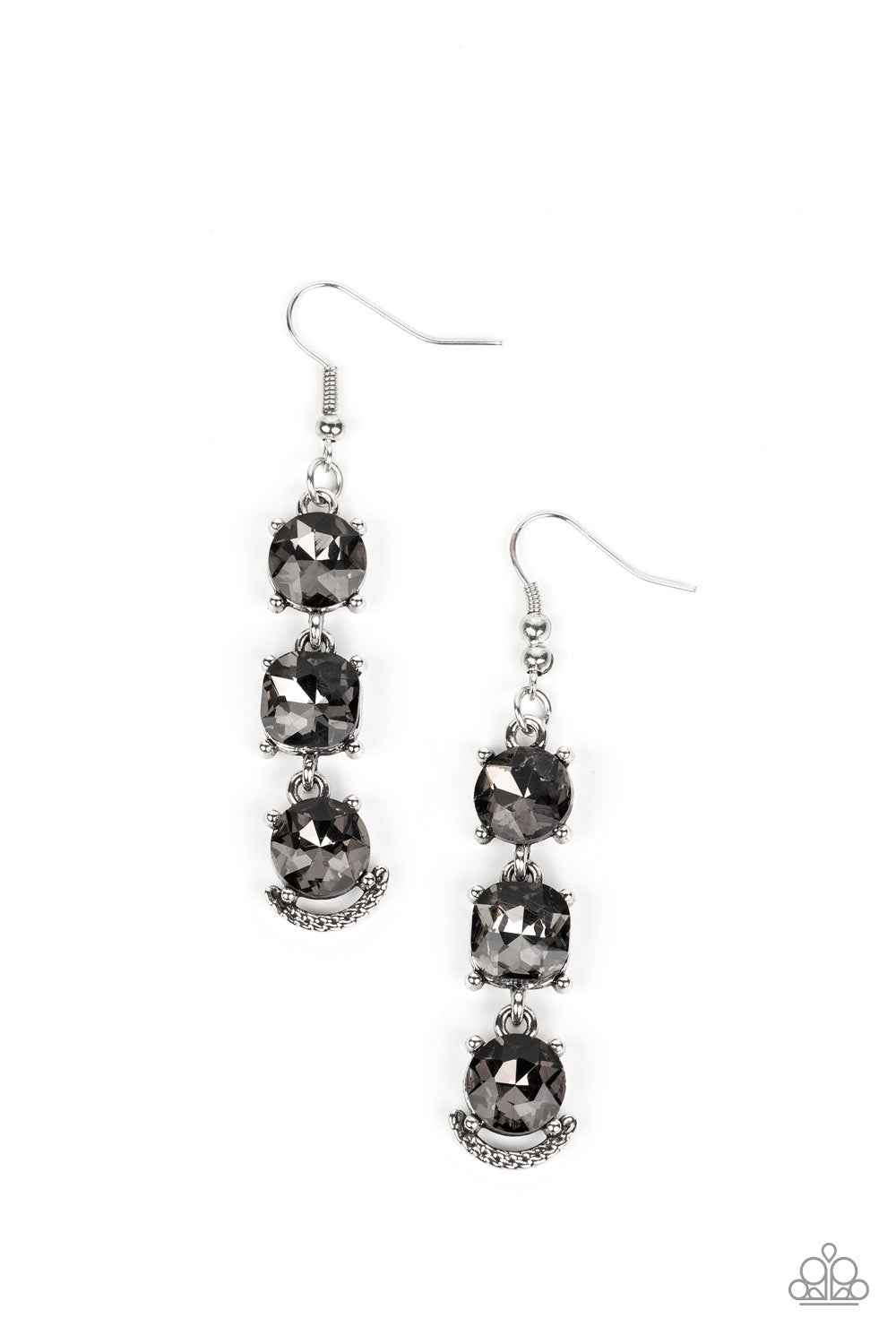 Determined to Dazzle - Silver Earrings