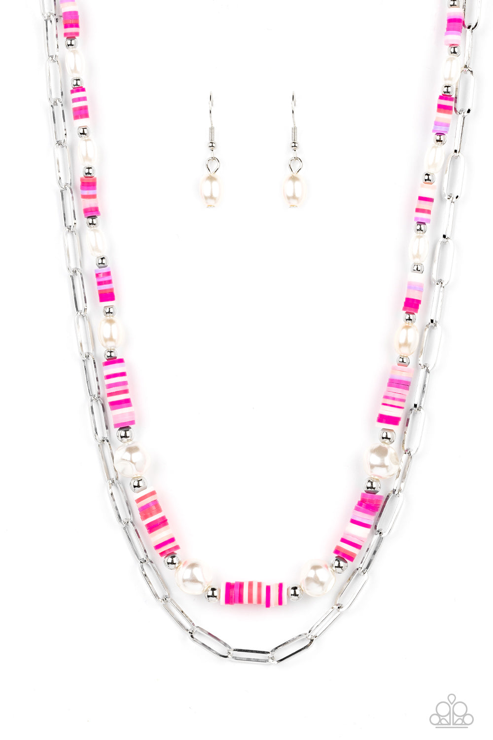 Tidal Trendsetter - Pink Necklace