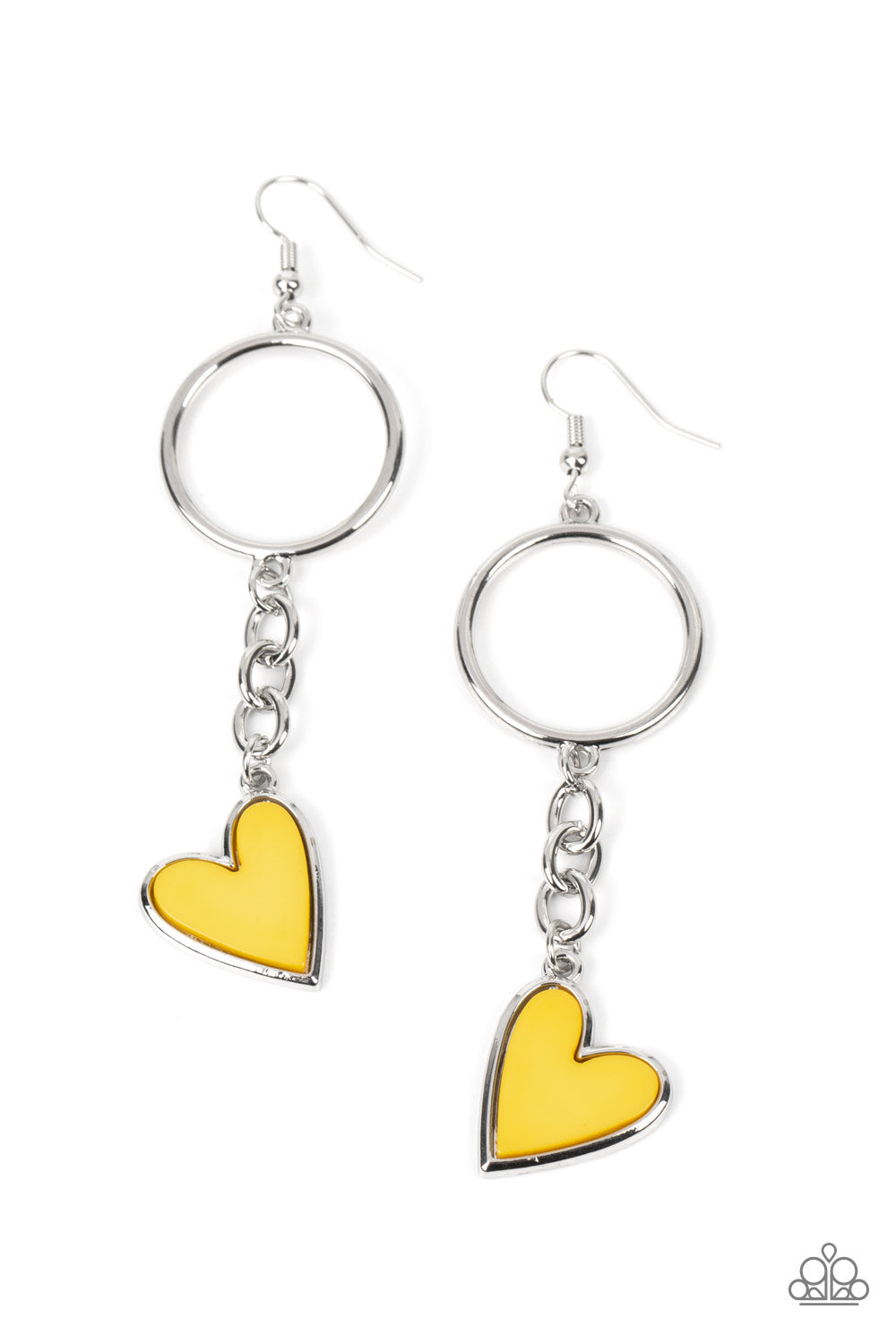 Don’t Miss a HEARTBEAT - Yellow Earrings