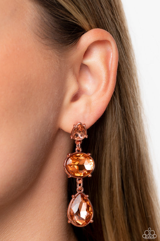 Royal Appeal - Copper Earrings