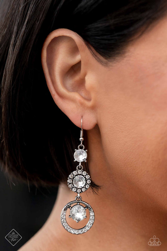 Enchanting Effulgence - White Earrings