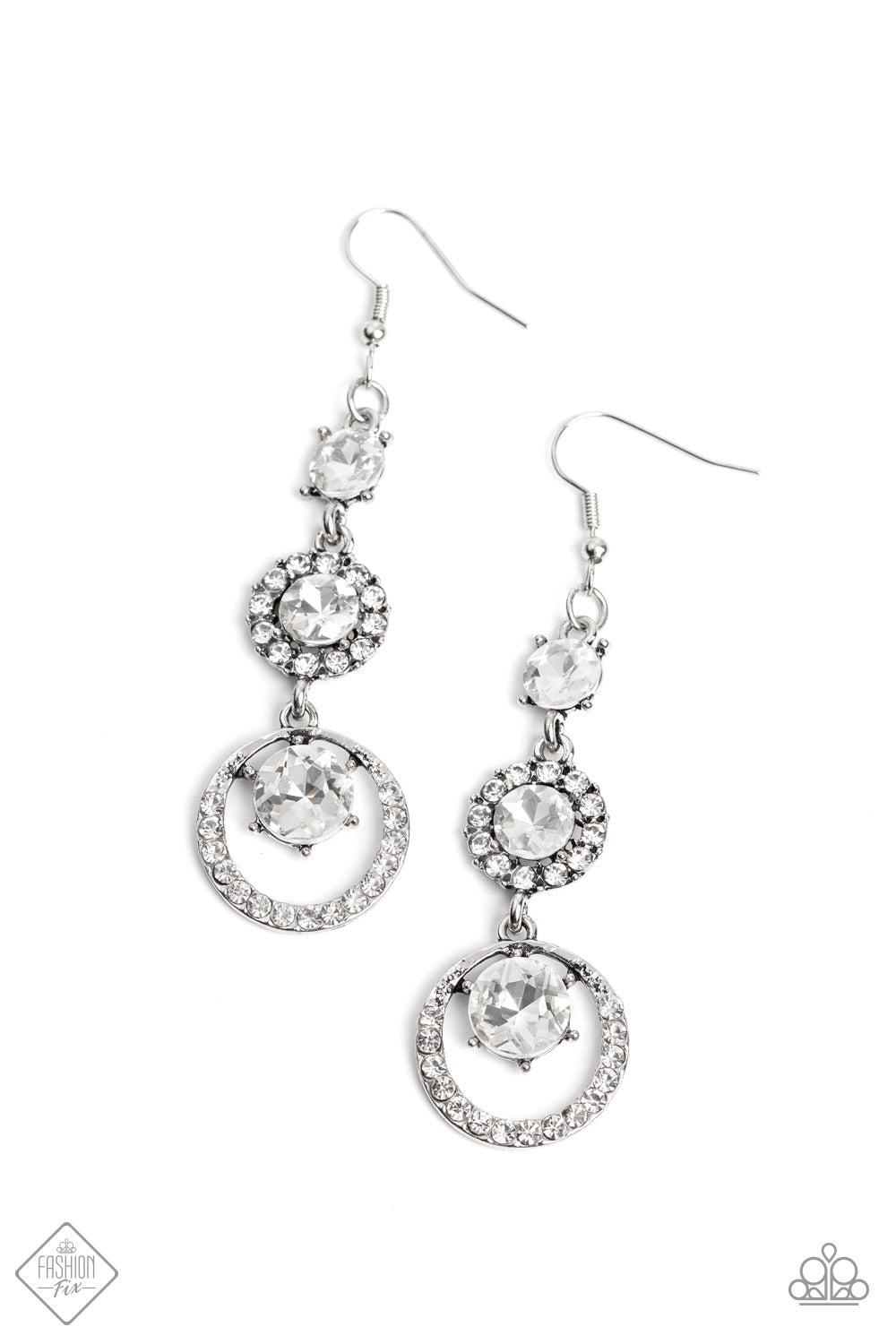 Enchanting Effulgence - White Earrings