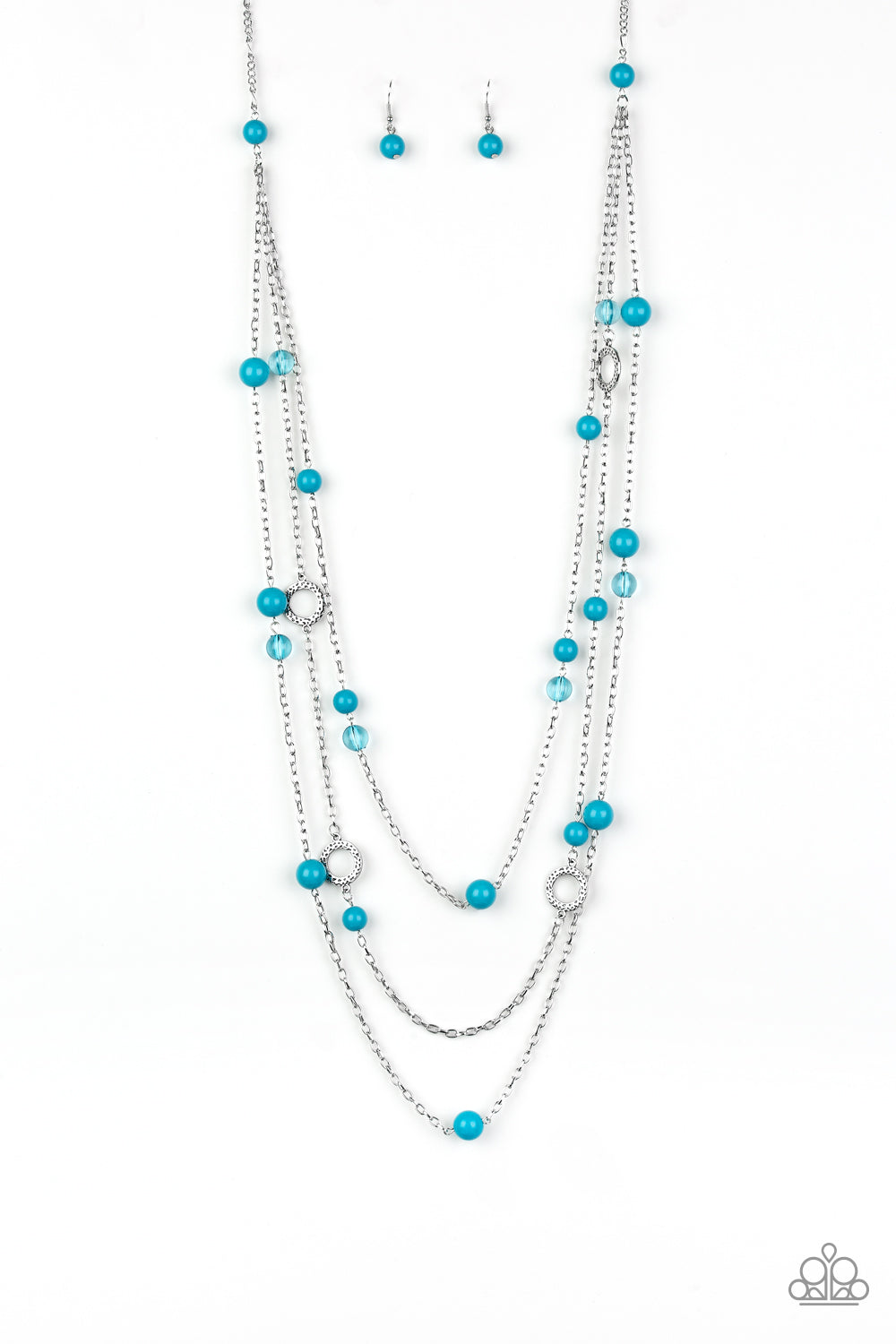 Paparazzi Brilliant Bliss - Blue Necklace 