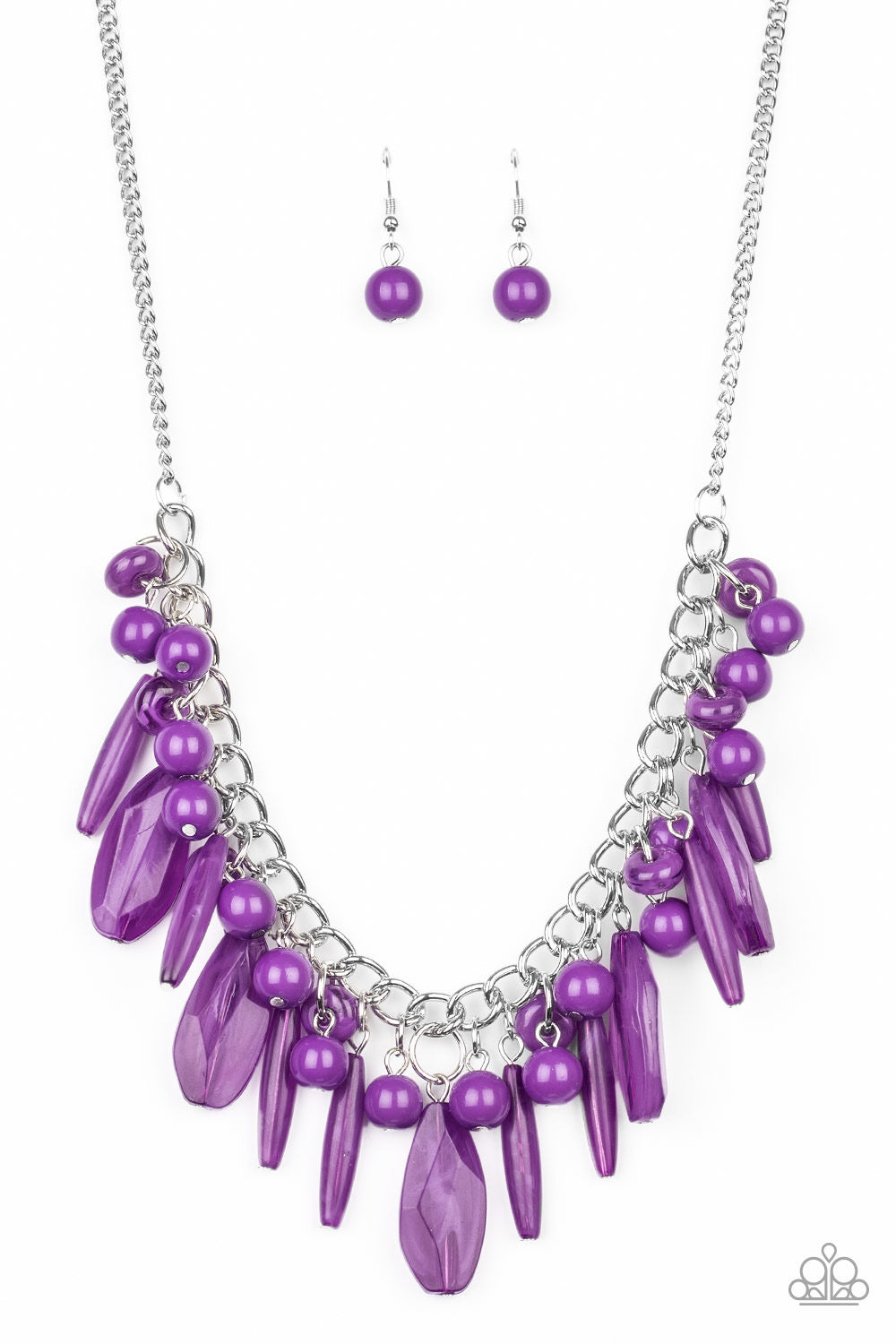 Paparazzi Miami Martinis - Purple Necklace - Kingdom Bling by Pamela