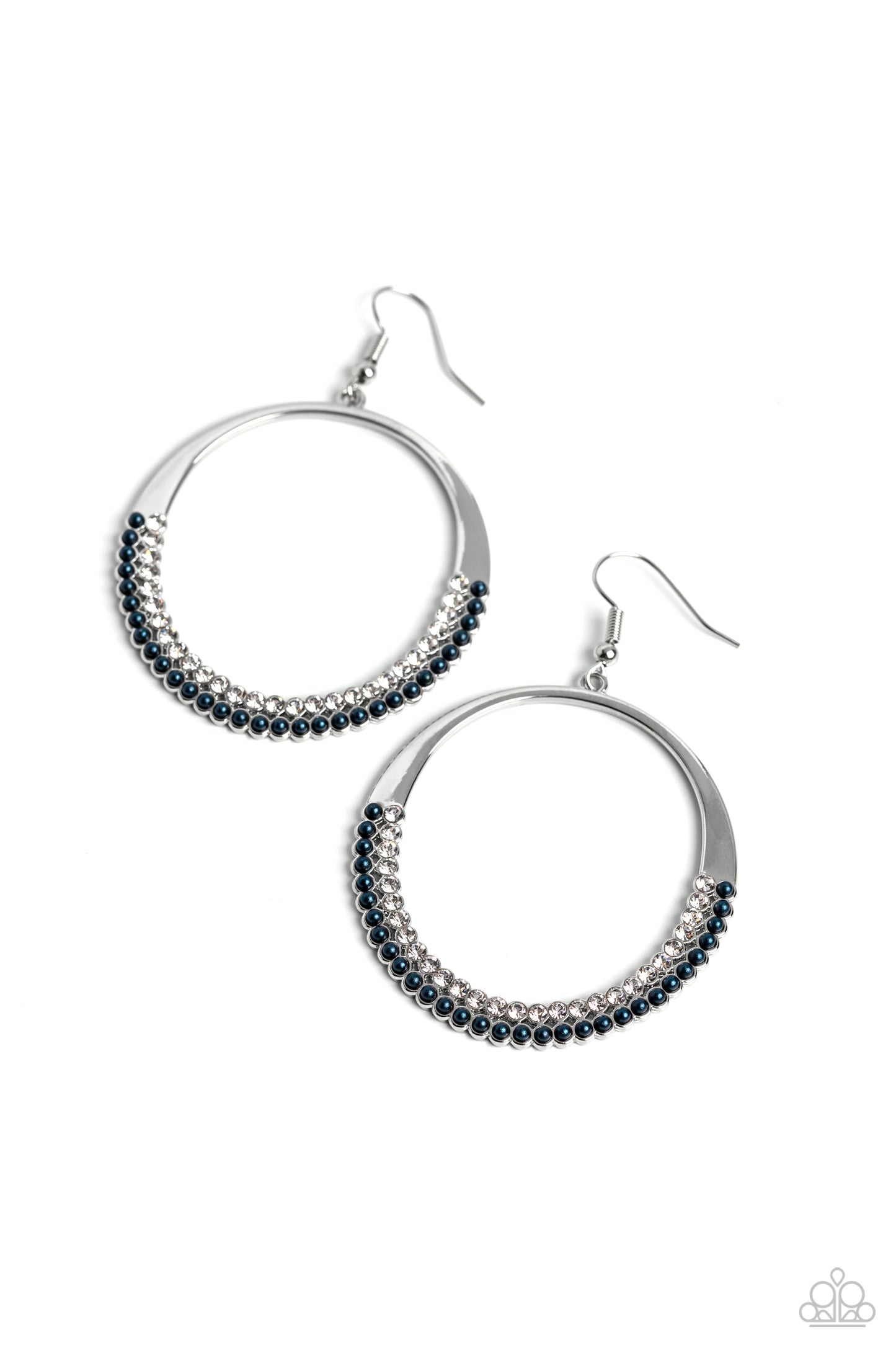 Material PEARL - Blue Earrings