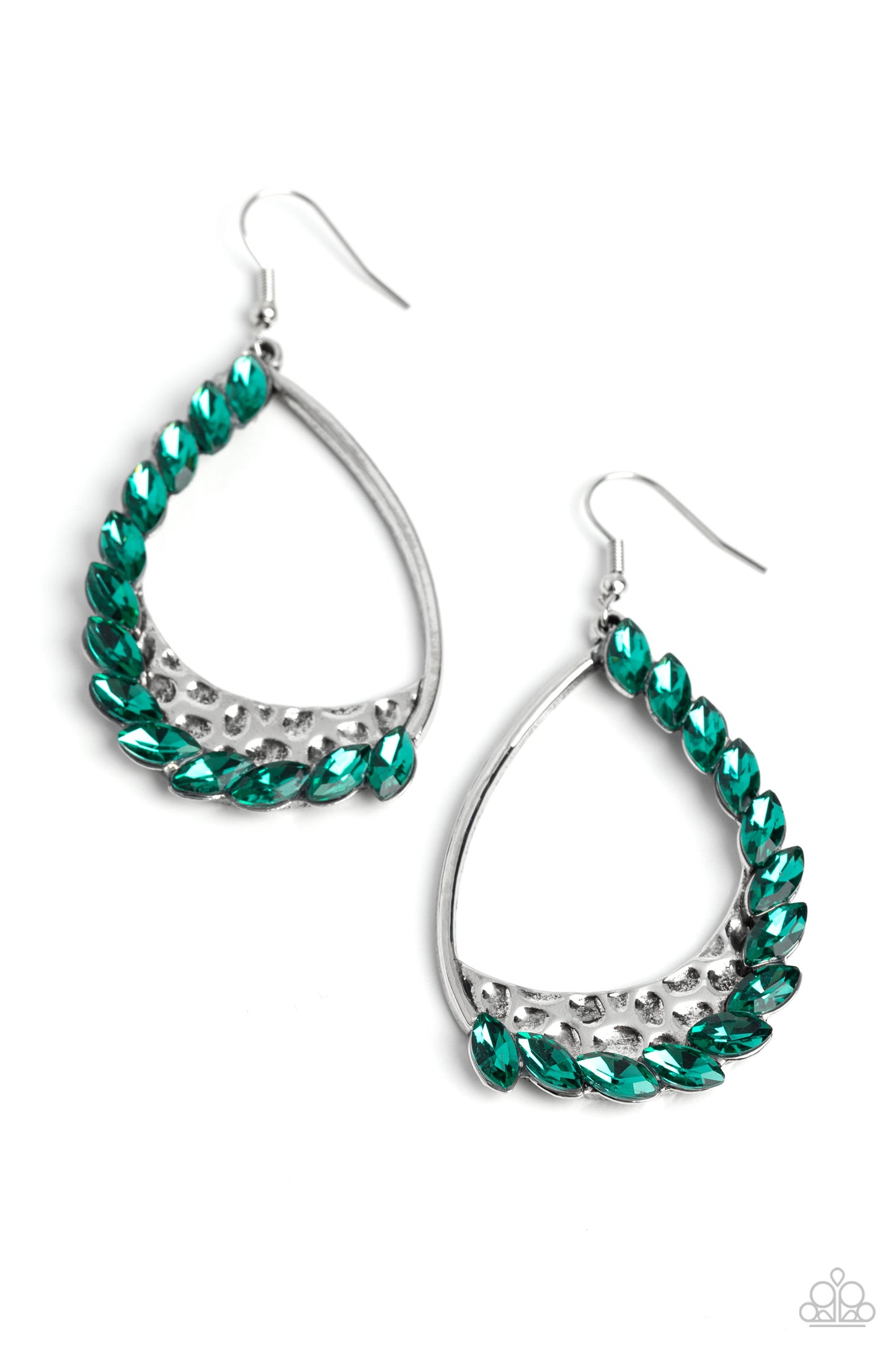 Looking Sharp - Green Earrings