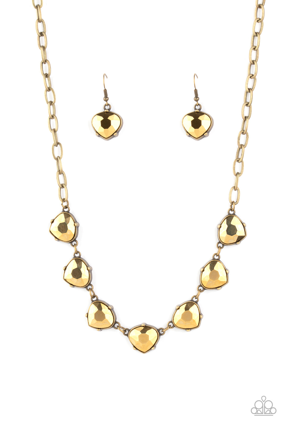 Paparazzi Star Quality Sparkle - Brass Necklace 