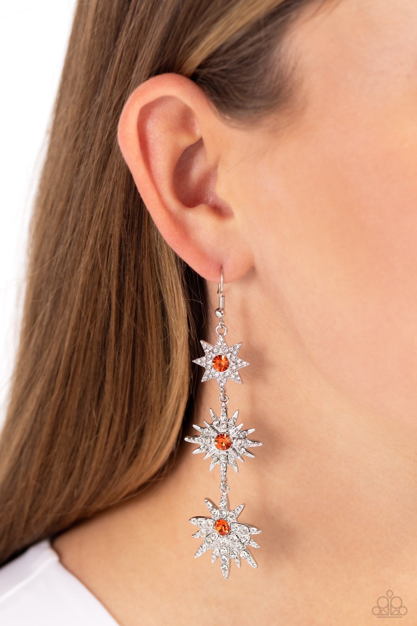 Stellar Series - Orange Earrings