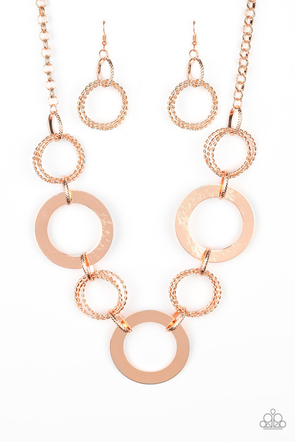 Paparazzi Ringed in Radiance - Copper Necklace 