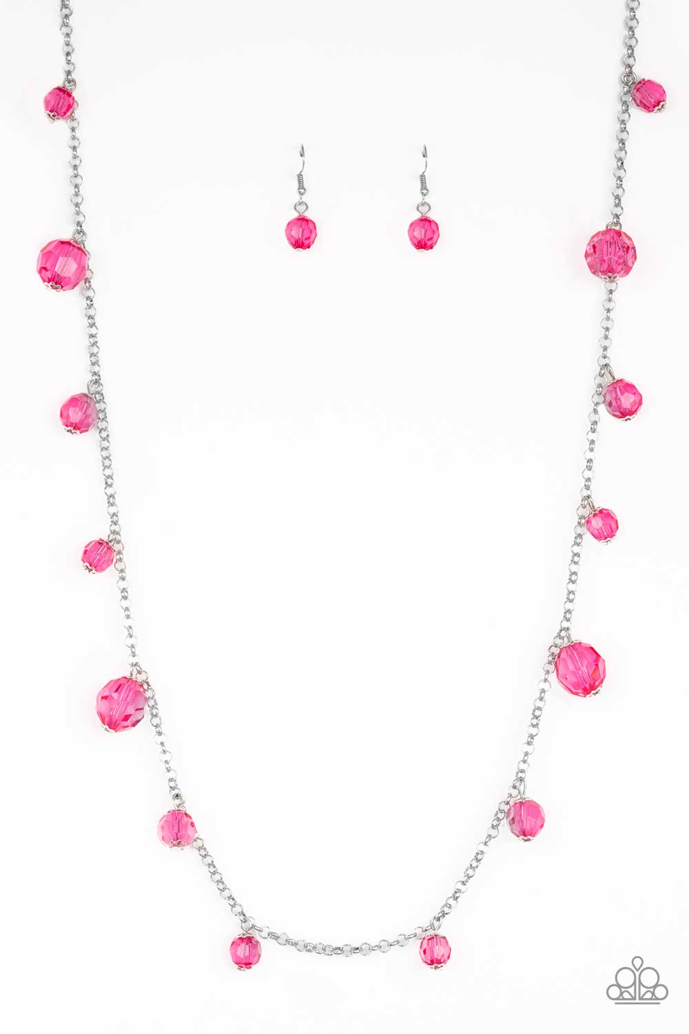 Paparazzi Glow-Rider - Pink Necklace