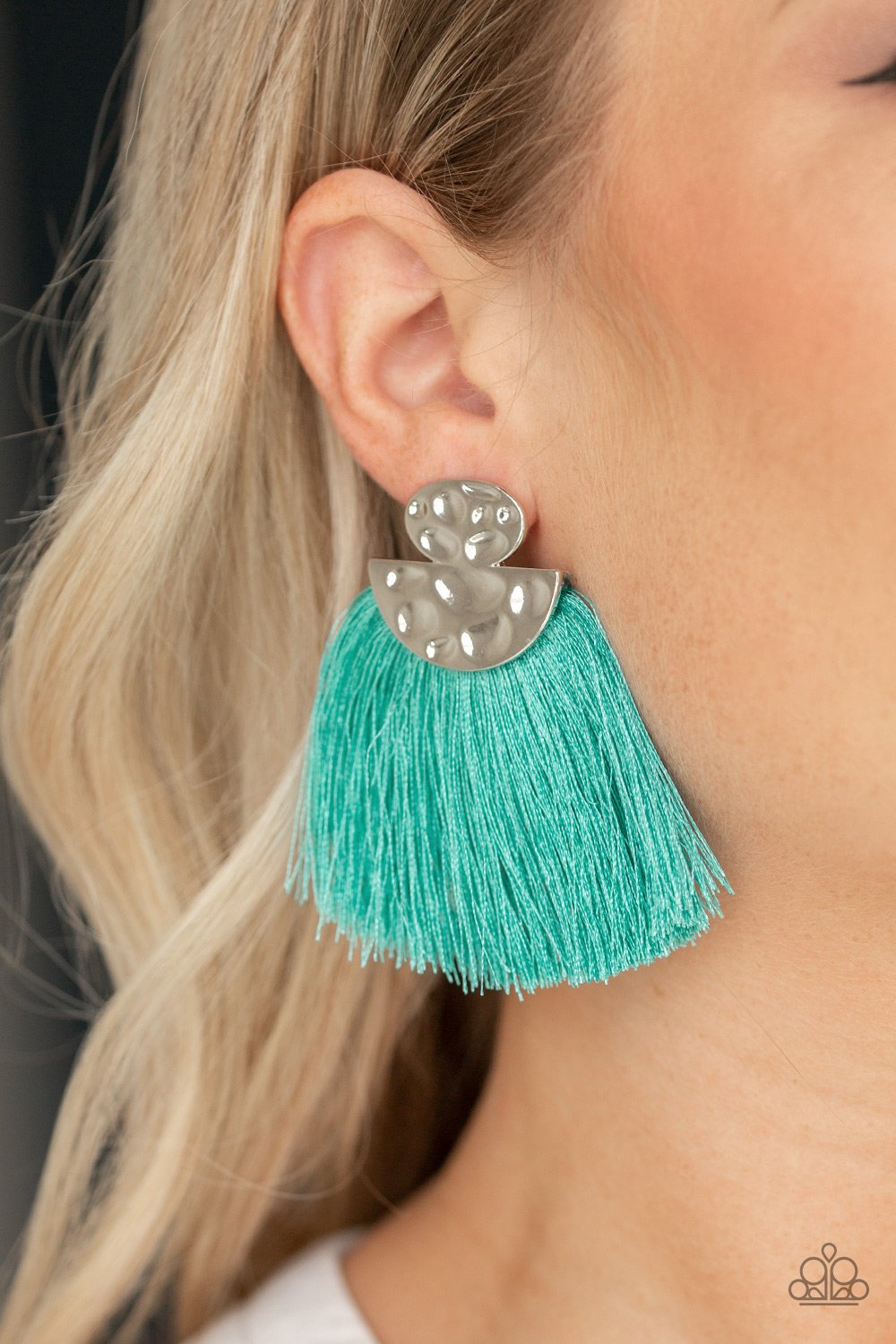 Paparazzi Make Some Plume - Blue Earrings