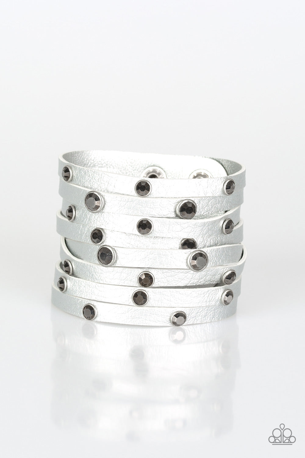 Paparazzi Go-Getter Glamorous - Silver Urban Bracelet 