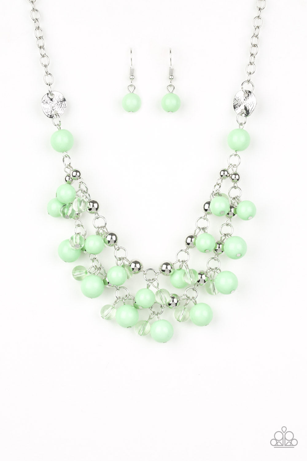 Paparazzi Seaside Soirée - Green Necklace - Kingdom Bling by Pamela