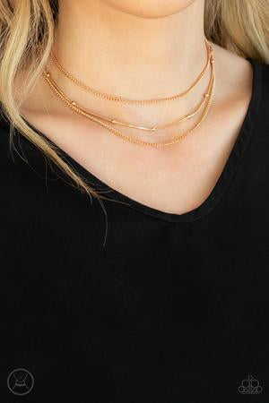 Paparazzi Subtly Stunning - Gold Choker