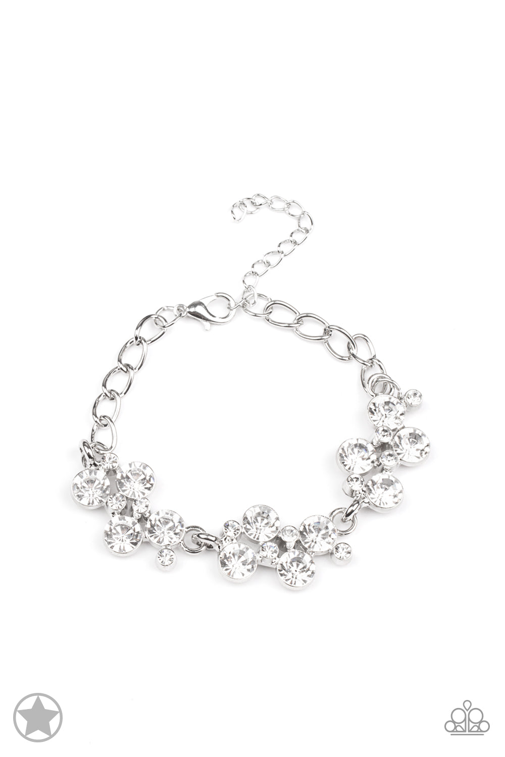 Paparazzi Old Hollywood - White Blockbuster Bracelet 