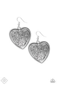 Paparazzi Victorian Devotion - Silver Earrings - Kingdom Bling Showroom