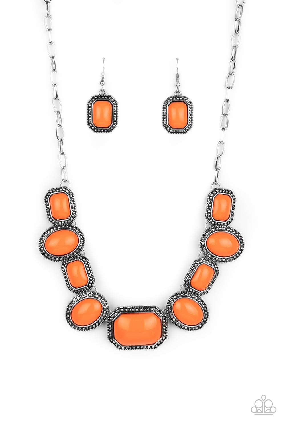 Paparazzi Lets Get Loud - Orange Necklace 