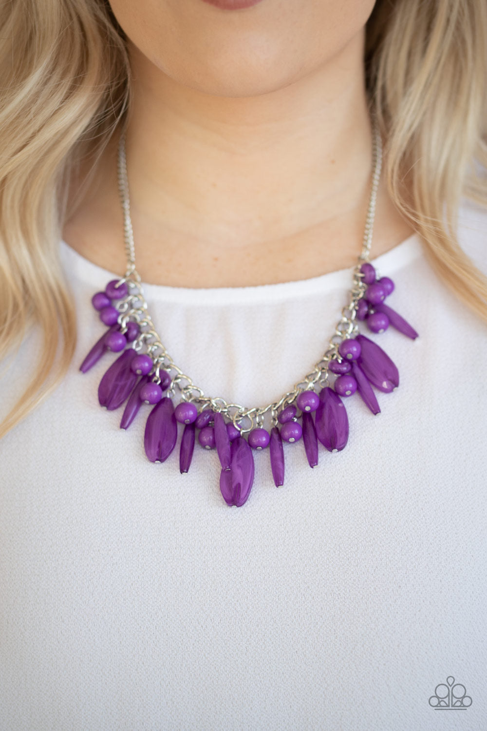 Paparazzi Miami Martinis - Purple Necklace - Kingdom Bling by Pamela