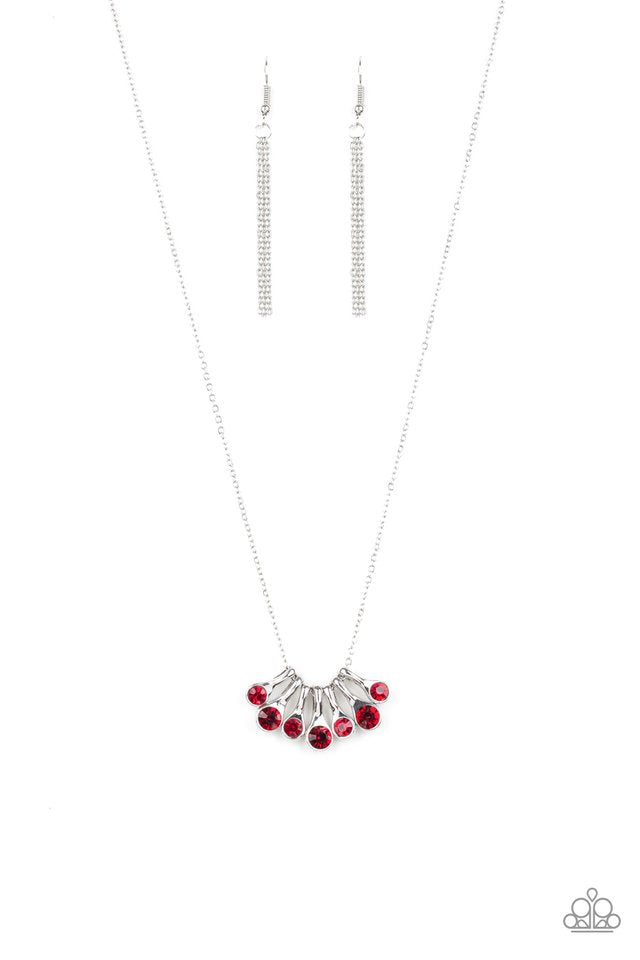 Paparazzi Slide Into Shimmer - Red Necklace 