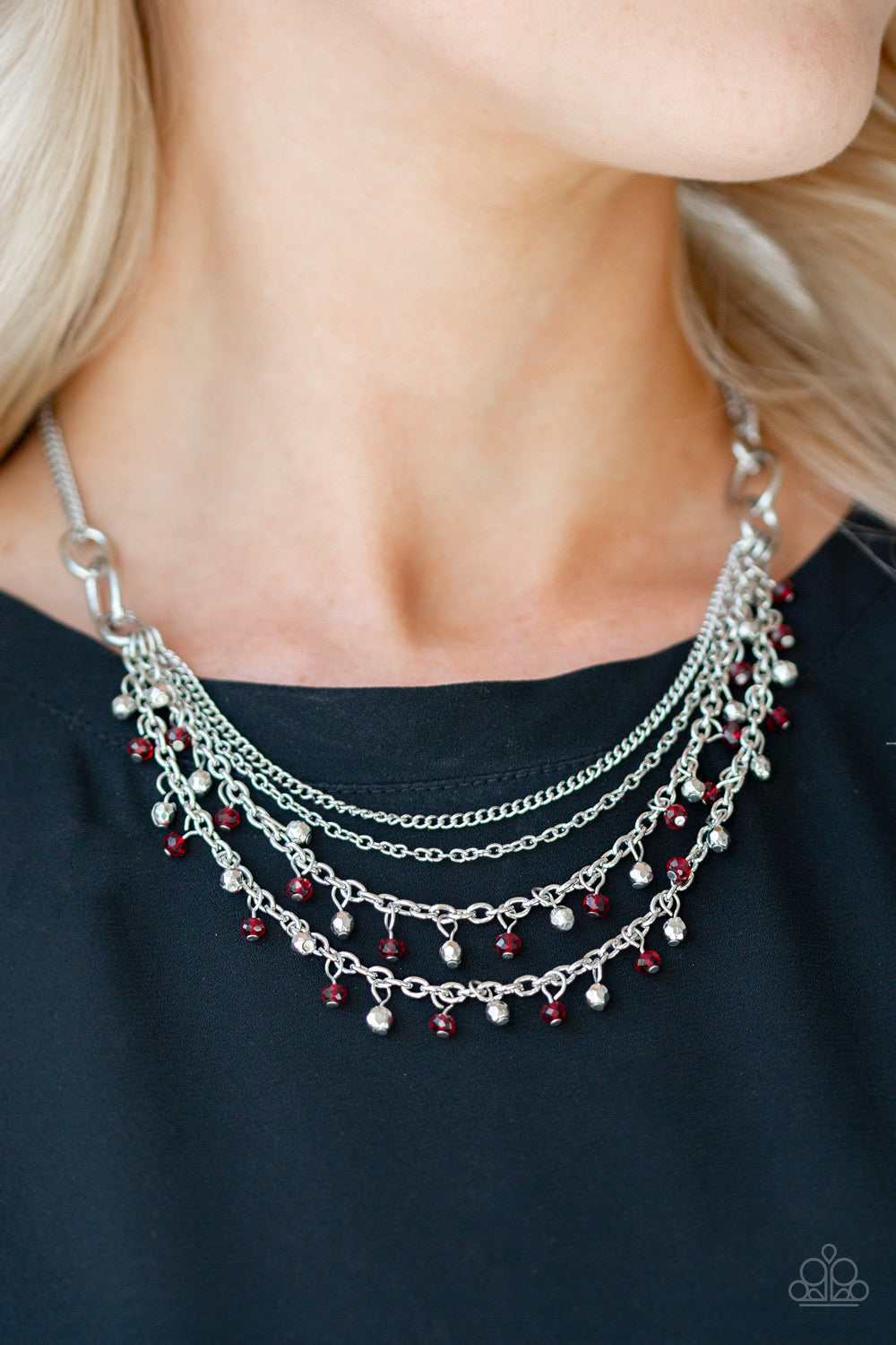 Paparazzi Financially Fabulous - Red Necklace   