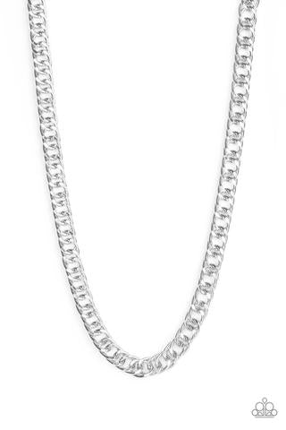 Paparazzi Omega - Silver Urban Necklace - Kingdom Bling Showroom