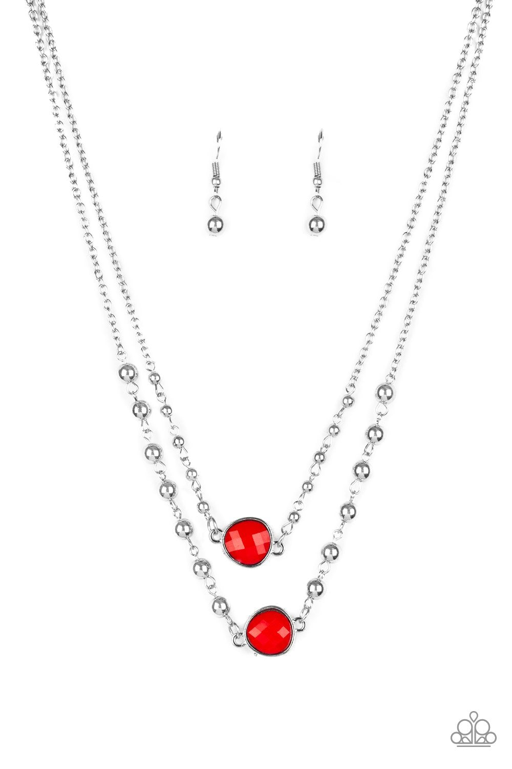 Paparazzi Colorfully Charming - Red Necklace 