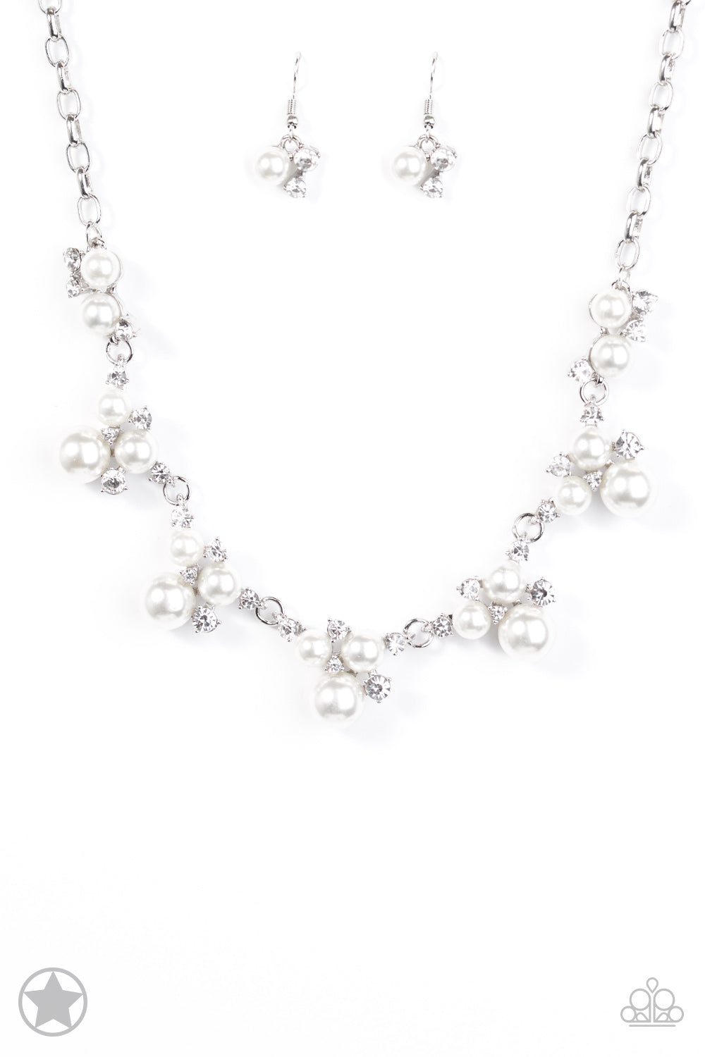 Paparazzi Toast to Perfection - White Necklace - Kingdom Bling Showroom