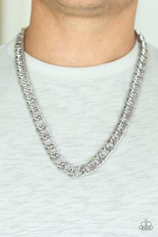 Paparazzi Omega - Silver Urban Necklace - Kingdom Bling Showroom