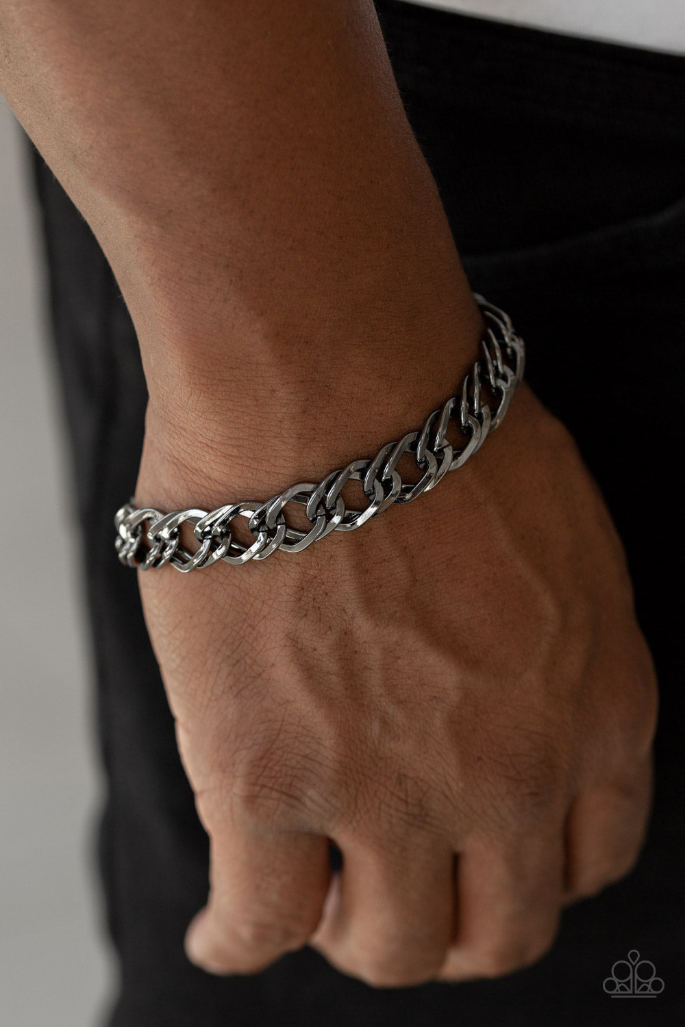 Paparazzi On The Ropes - Black Urban Bracelet - Kingdom Bling Showroom