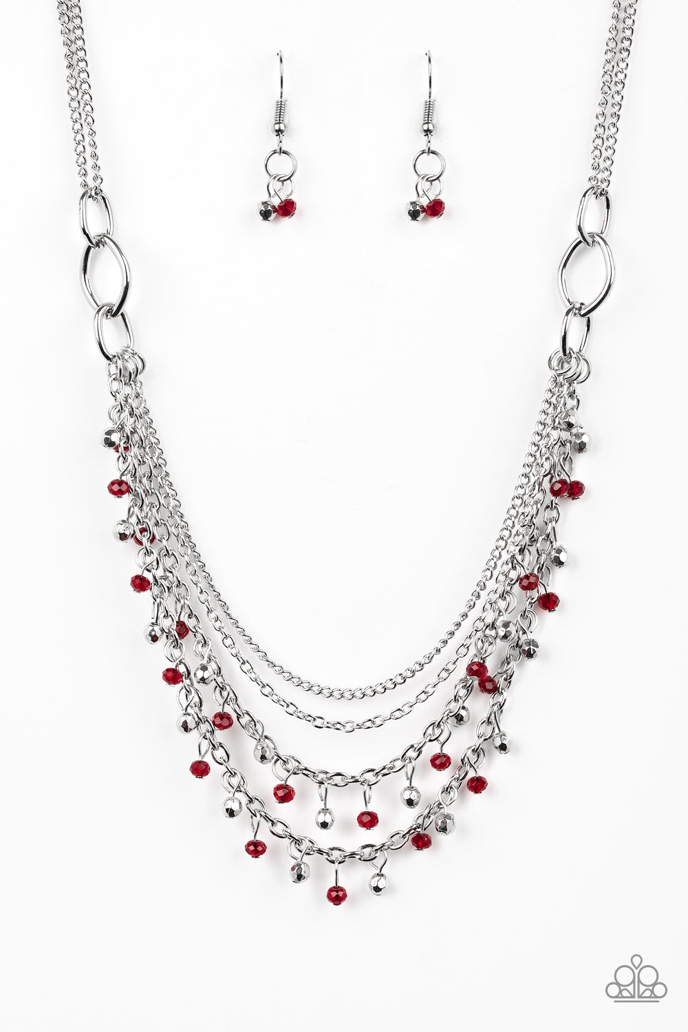 Paparazzi Financially Fabulous - Red Necklace   