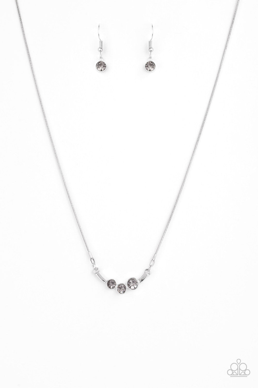 Paparazzi Sparkling Stargazer - Silver Necklace - Kingdom Bling Showroom