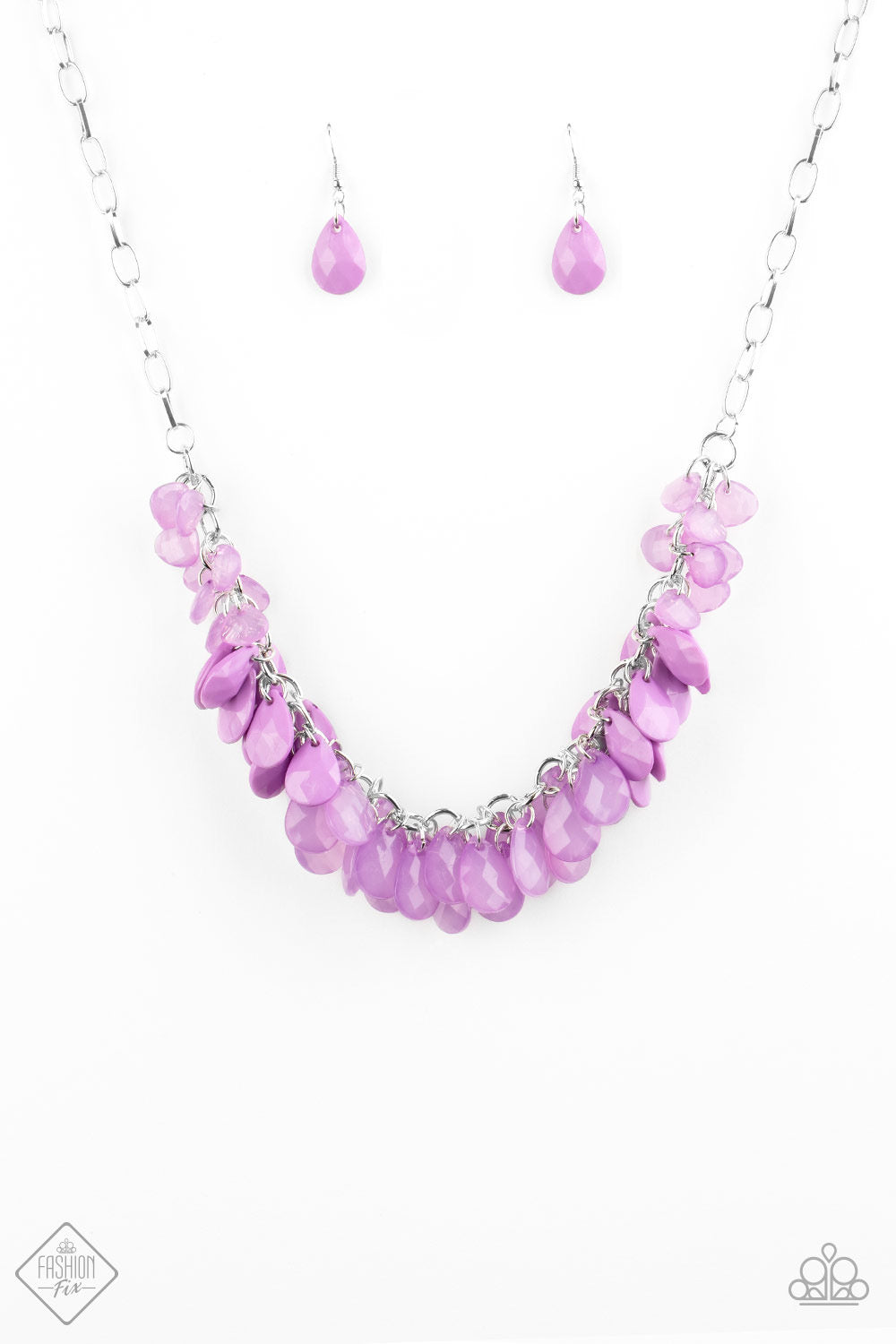 Paparazzi Colorfully Clustered - Purple Necklace - Kingdom Bling by Pamela