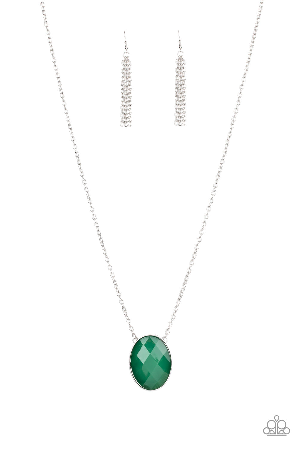 Paparazzi Intensely Illuminated - Green Necklace 