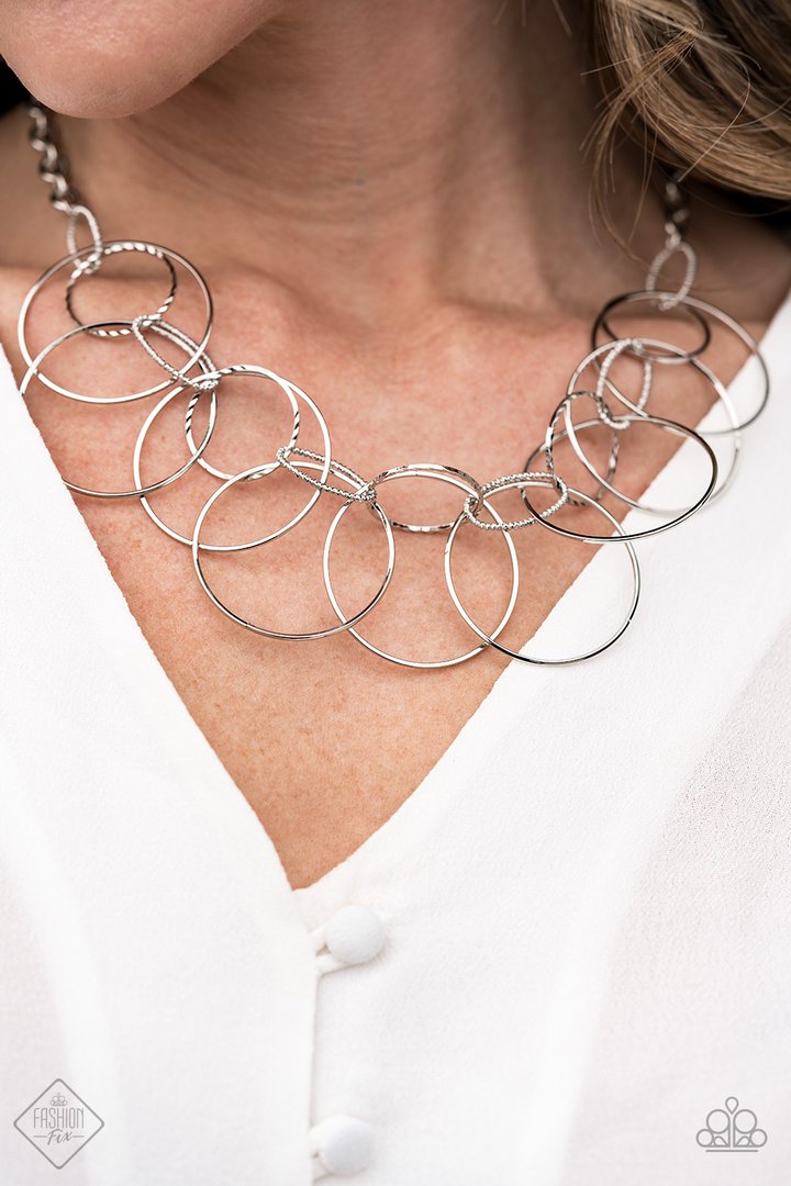 Paparazzi Circa de Couture - Silver Necklace - Kingdom Bling Showroom