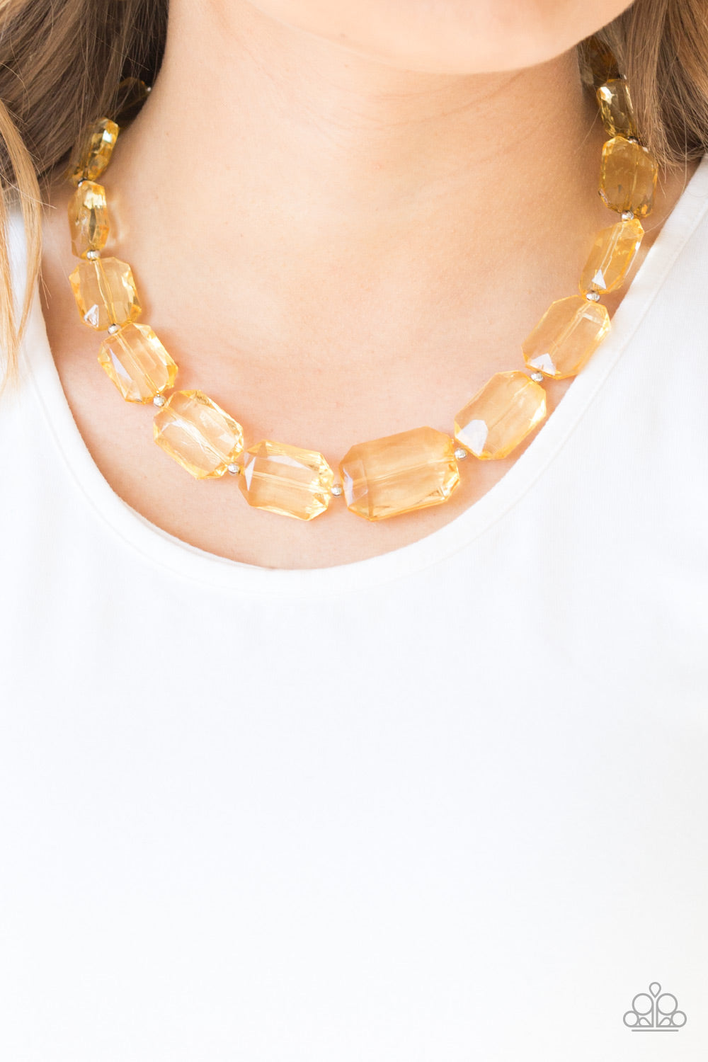 Paparazzi ICE Versa - Yellow Necklace - Kingdom Bling Showroom