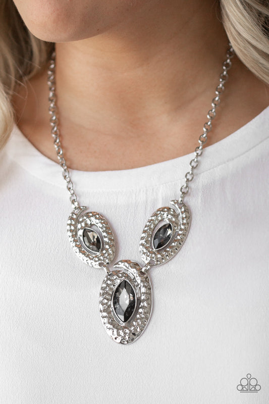 Paparazzi Metro Mystique - Silver Necklace - Kingdom Bling Showroom