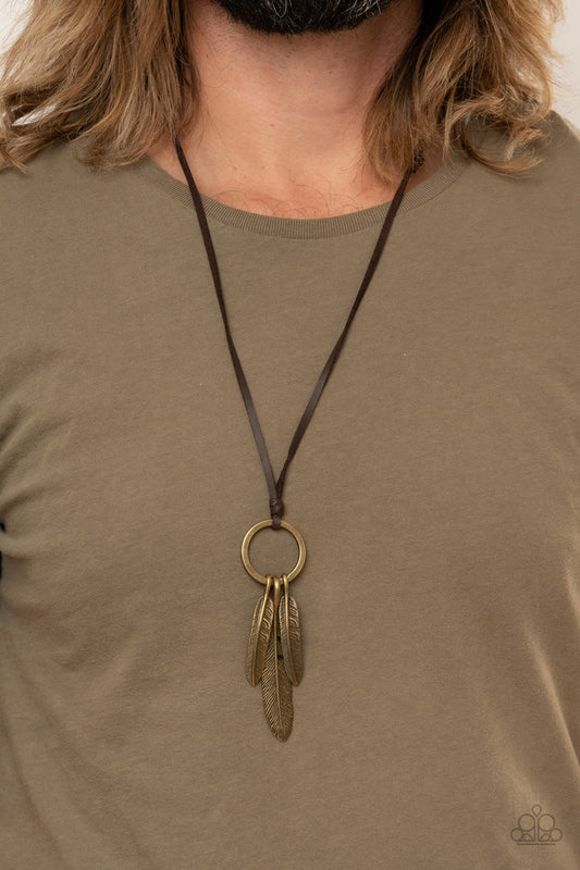 Paparazzi Bird Watcher - Brown Urban Necklace 