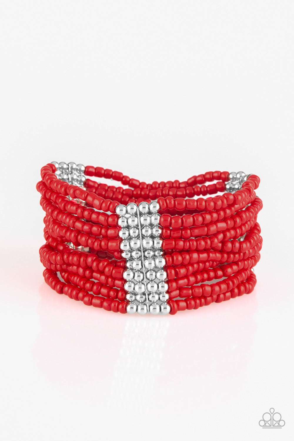 Paparazzi Outback Odyssey - Red Bracelet - Kingdom Bling Showroom