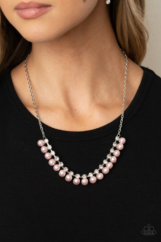 Paparazzi Frozen in TIMELESS - Pink Necklace