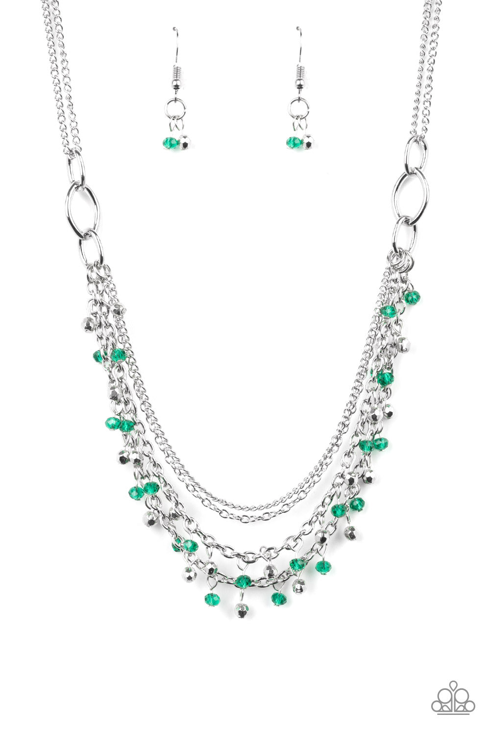 Paparazzi Financially Fabulous - Green Necklace 