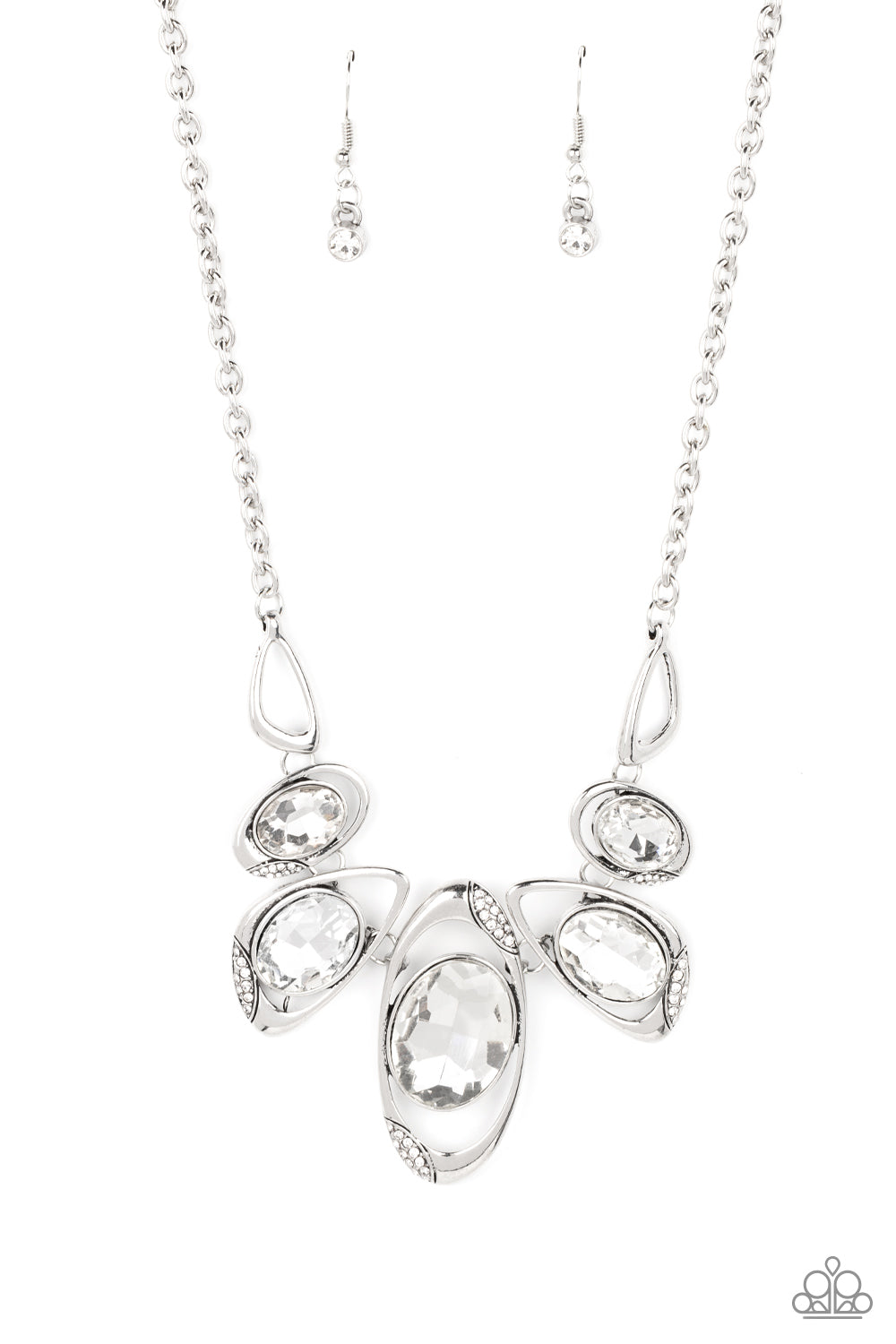 Hypnotic Twinkle - White Necklace - Life of the Party EXCLUSIVE April 2022