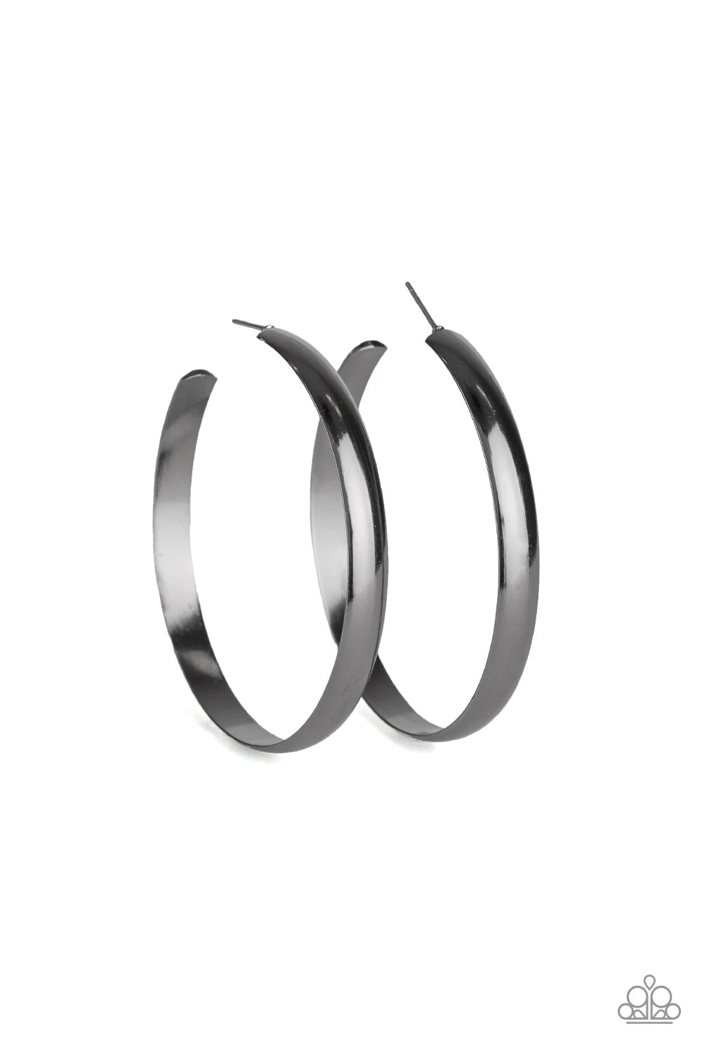 Making Laps - black hoops earrings